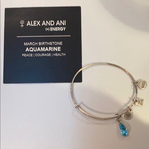 Alex and Ani Aquamarine Bracelet